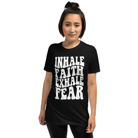 Basic Softstyle T-Shirt, Inhale Faith Exhale Fear