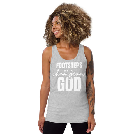 Staple Tank Top, Footsteps of a Champion GOD